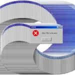 Old program windows composition with view of error app. IT Support for Irish SMEs